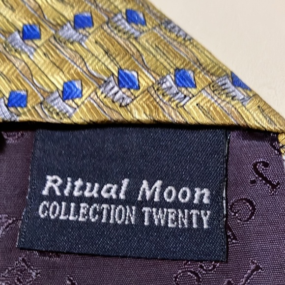 J. Garcia Ritual Moon Collection Silk Tie - Picture 5 of 6